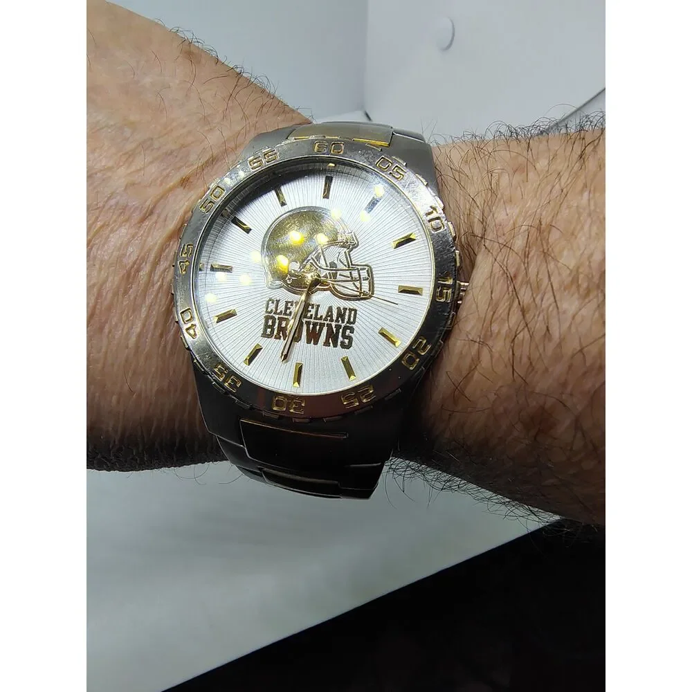 Cleveland Browns Football Team Game Time Men's Watch